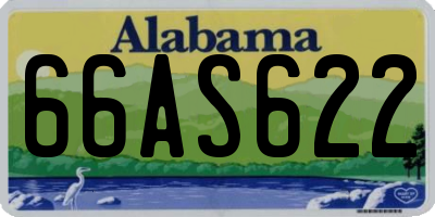 AL license plate 66AS622