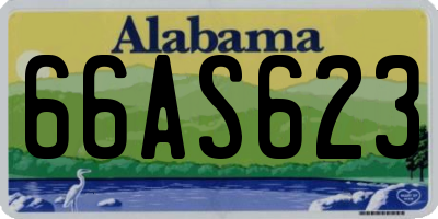 AL license plate 66AS623