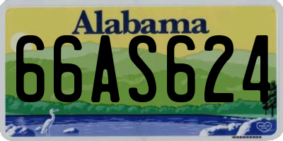 AL license plate 66AS624