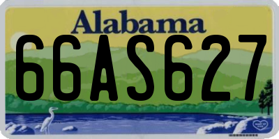 AL license plate 66AS627