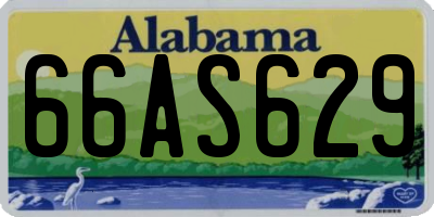 AL license plate 66AS629