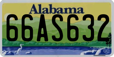AL license plate 66AS632