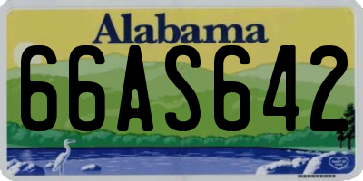 AL license plate 66AS642
