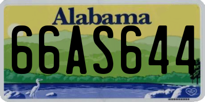 AL license plate 66AS644