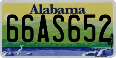 AL license plate 66AS652