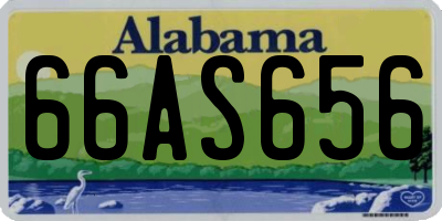 AL license plate 66AS656