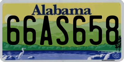 AL license plate 66AS658