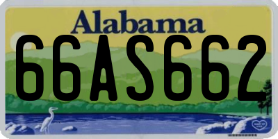 AL license plate 66AS662