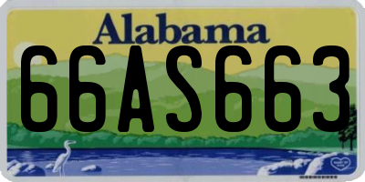 AL license plate 66AS663