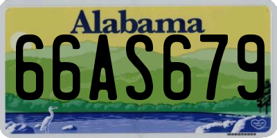 AL license plate 66AS679