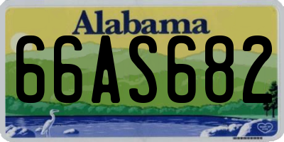 AL license plate 66AS682
