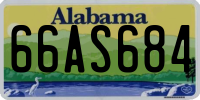 AL license plate 66AS684