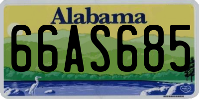 AL license plate 66AS685