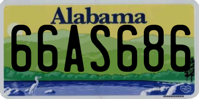 AL license plate 66AS686