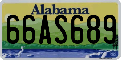 AL license plate 66AS689