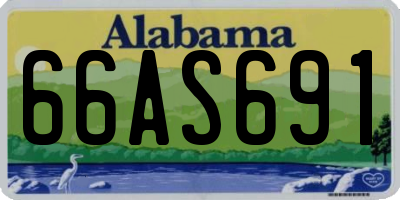 AL license plate 66AS691