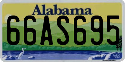 AL license plate 66AS695