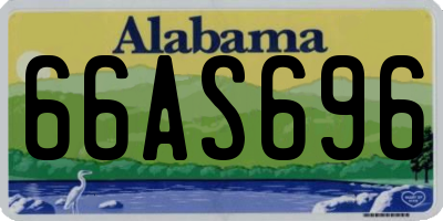 AL license plate 66AS696