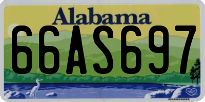 AL license plate 66AS697