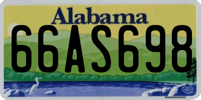 AL license plate 66AS698