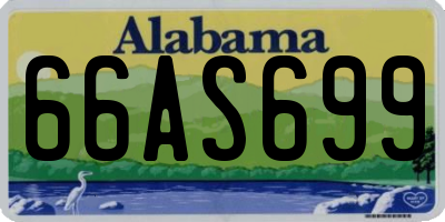 AL license plate 66AS699