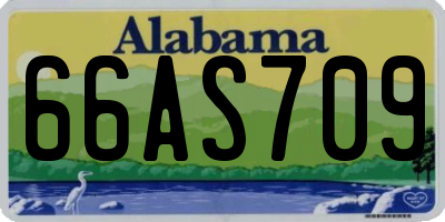 AL license plate 66AS709