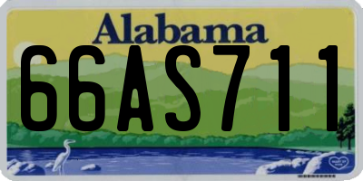 AL license plate 66AS711