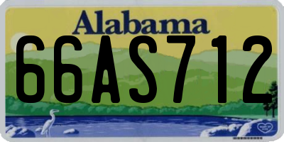 AL license plate 66AS712