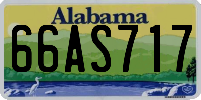 AL license plate 66AS717