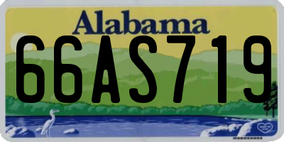 AL license plate 66AS719