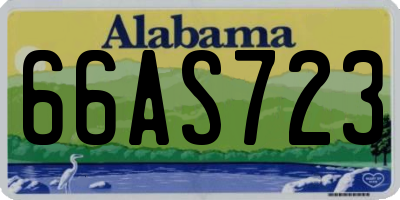 AL license plate 66AS723