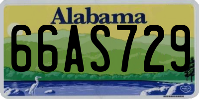 AL license plate 66AS729