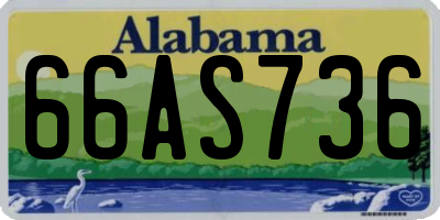 AL license plate 66AS736