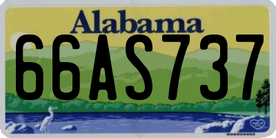 AL license plate 66AS737