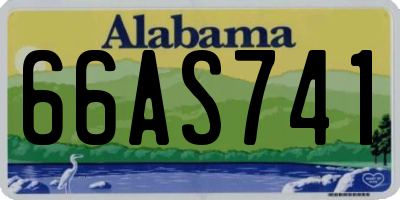 AL license plate 66AS741