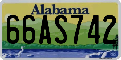 AL license plate 66AS742