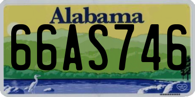 AL license plate 66AS746