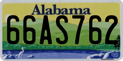 AL license plate 66AS762