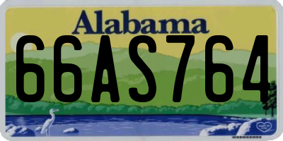 AL license plate 66AS764