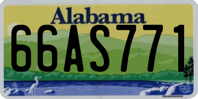 AL license plate 66AS771