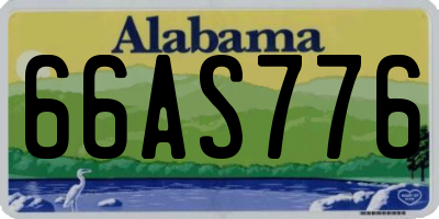 AL license plate 66AS776