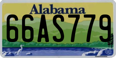 AL license plate 66AS779