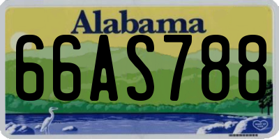 AL license plate 66AS788