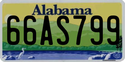 AL license plate 66AS799