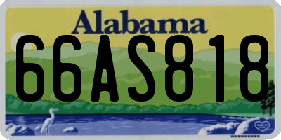 AL license plate 66AS818