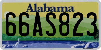 AL license plate 66AS823