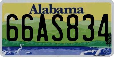 AL license plate 66AS834