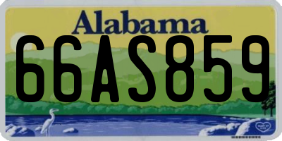 AL license plate 66AS859