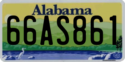 AL license plate 66AS861