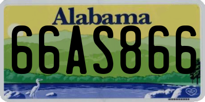 AL license plate 66AS866